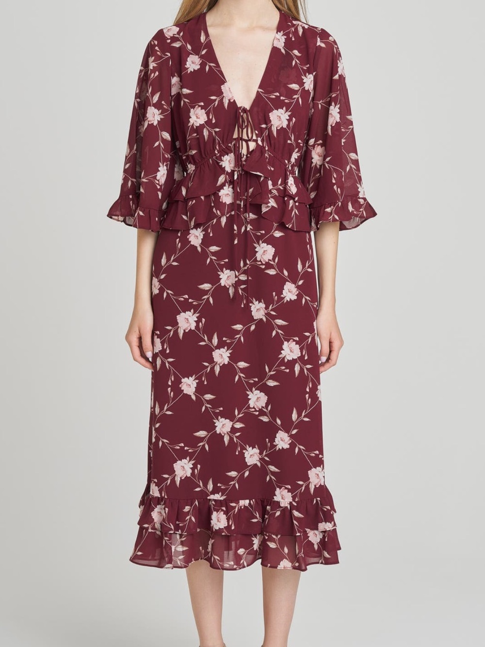 WAYF Ojai Midi Dress